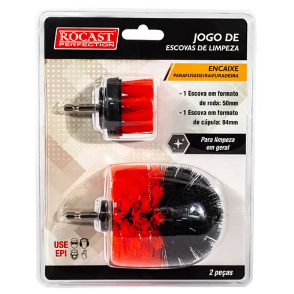 Jogo de Escovas para Limpeza 2 peças 3190030 Rocast